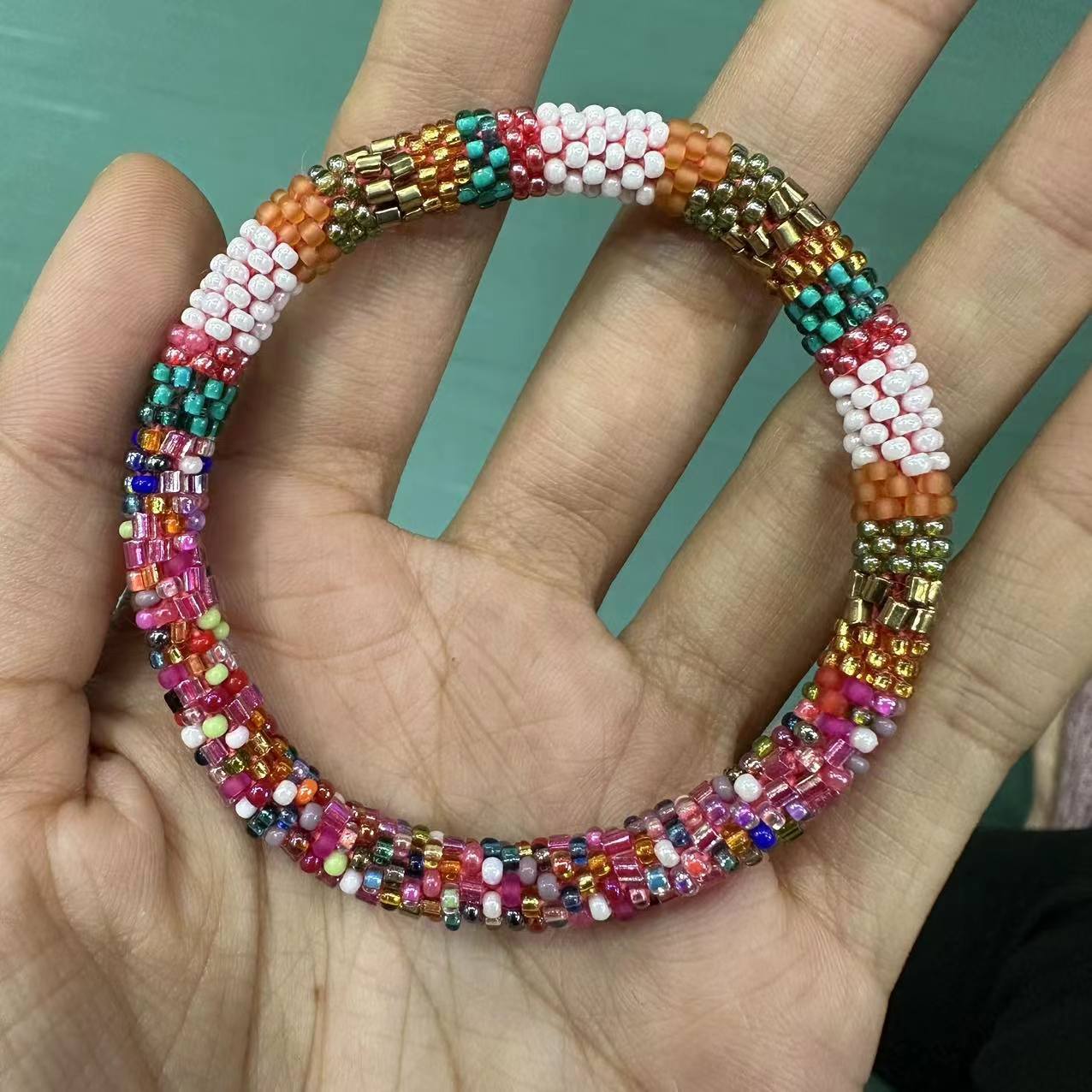 Wholesale Nepal Japan Hand-woven Essential Oil Diffuser Beaded Bracelet